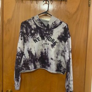 SHEIN Cropped Hooded Long Sleeve